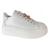 Sneakersy Damskie Nessi 24580 Skóra Beż Lico