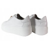 Sneakersy Damskie Nessi 24580 Skóra Białe Lico