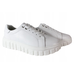 Półbuty Sneakersy T.SOKOLSKI W24-284 Skóra Białe Lico