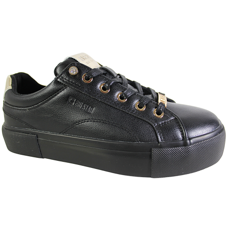 Sneakersy Damskie Big Star NN274209 Czarne Lico