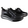 Półbuty Sneakersy T.SOKOLSKI J23-709 Skóra Czarny Zamsz