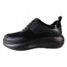 Półbuty Sneakersy T.SOKOLSKI J23-709 Skóra Czarny Zamsz