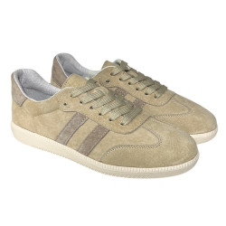 Sneakersy Półbuty Damskie GOODIN GD-LX1030 Skóra Beż Zamsz