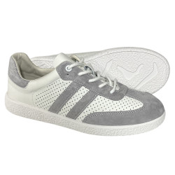 Sneakersy Półbuty Damskie GOODIN GD-XF-165 Skóra Szare Lico