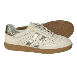 Sneakersy Półbuty Damskie GOODIN GD-XF-165 Skóra Złote Lico