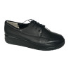 Sneakersy Półbuty Damskie Pesco 2410 Skóra Czarne Lico