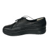 Sneakersy Półbuty Damskie Pesco 2410 Skóra Czarne Lico
