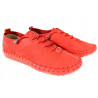 Sneakersy Półbuty Damskie T.Sokolski W23-550 Skóra Czerwony Nubuk