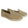 Espadryle Półbuty Damskie Maciejka F6530 Skóra Beż Zamsz