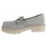 Półbuty Damskie Filippo DP6090 Skóra Beż Zamsz