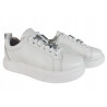 Półbuty Sneakersy Damskie VINCEZA 72300 Skóra Białe Lico