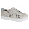 Sneakersy Trampki Damskie VINCEZA 7894 Skóra Beż Lico