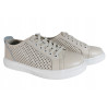 Sneakersy Trampki Damskie VINCEZA 7894 Skóra Beż Lico