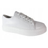 Sneakersy Chebello 4361 Skóra Białe Lico
