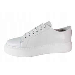 Sneakersy Chebello 4361 Skóra Białe Lico