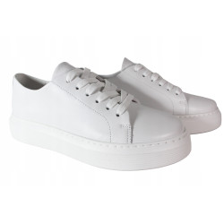 Sneakersy Chebello 4361 Skóra Białe Lico