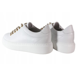 Sneakersy Chebello 4362 Skóra Białe Lico