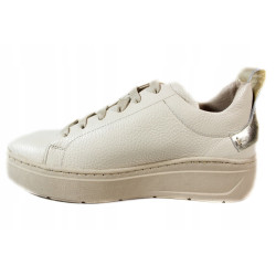 Sneakersy Damskie Karino 4541 Skóra Beż Lico