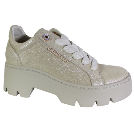 Sneakersy Damskie Chebello 4632 Skóra Złote