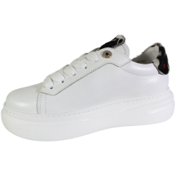 Sneakersy Damskie Chebello 4719 Skóra Białe Lico