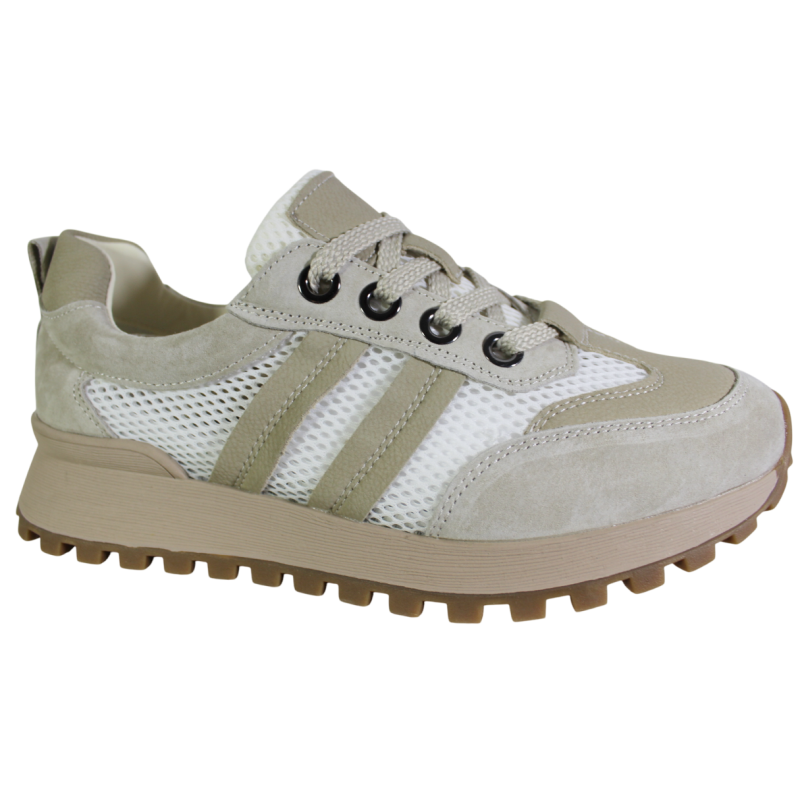 GOODIN SZ-041 Sneakersy Damskie Skóra Naturalna Białe Ażurowe