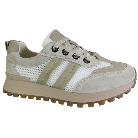GOODIN SZ-041 Sneakersy Damskie Skóra Naturalna Białe Ażurowe