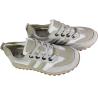 GOODIN SZ-041 Sneakersy Damskie Skóra Naturalna Białe Ażurowe