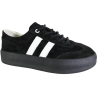 Sneakersy Damskie Goodin GD-XF-167 Skóra Czarny Zamsz