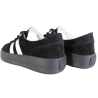 Sneakersy Damskie Goodin GD-XF-167 Skóra Czarny Zamsz