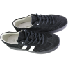 Sneakersy Damskie Goodin GD-XF-167 Skóra Czarny Zamsz