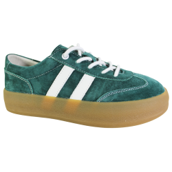 Sneakersy Goodin GD-XF-167 Skóra Zielony Zamsz
