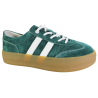 Sneakersy Goodin GD-XF-167 Skóra Zielony Zamsz