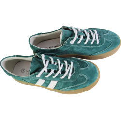 Sneakersy Goodin GD-XF-167 Skóra Zielony Zamsz