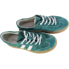 Sneakersy Goodin GD-XF-167 Skóra Zielony Zamsz