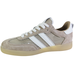 Sneakersy Damskie Goodin SZ-043 Skóra Beż Zamsz