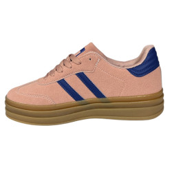 Sneakersy Półbuty Damskie 8816 Różowy Zamsz