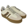Sneakersy Półbuty Damskie 8822 Beż Panterka Zamsz
