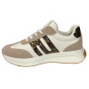 Sneakersy Półbuty Damskie Ideal Shoes 8903 Beż Panterka