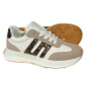 Sneakersy Półbuty Damskie Ideal Shoes 8903 Beż Panterka