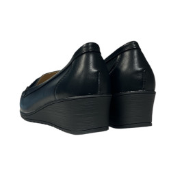 Półbuty Damskie Small Swan JS136 Czarne Lico