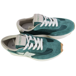 Sneakersy Damskie Vinceza 66720 Skóra Zielony Zamsz