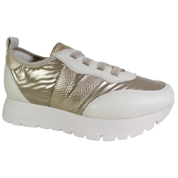 Sneakersy Damskie Vinceza 58510 Beż Złoty