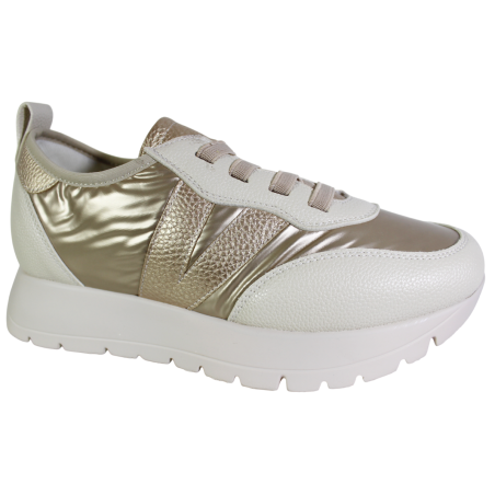 Sneakersy Damskie Vinceza 58510 Beż Złoty