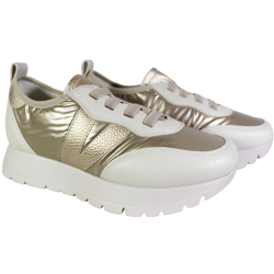 Sneakersy Damskie Vinceza 58510 Beż Złoty