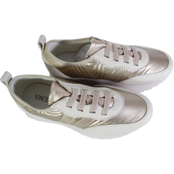 Sneakersy Damskie Vinceza 58510 Beż Złoty