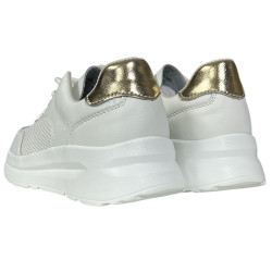 Sneakersy Półbuty Damskie GOODIN GD-XF-187 Skóra Białe Lico