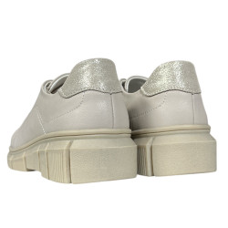 Sneakersy Półbuty Damskie GOODIN GD-PI2604 Skóra Beż Lico
