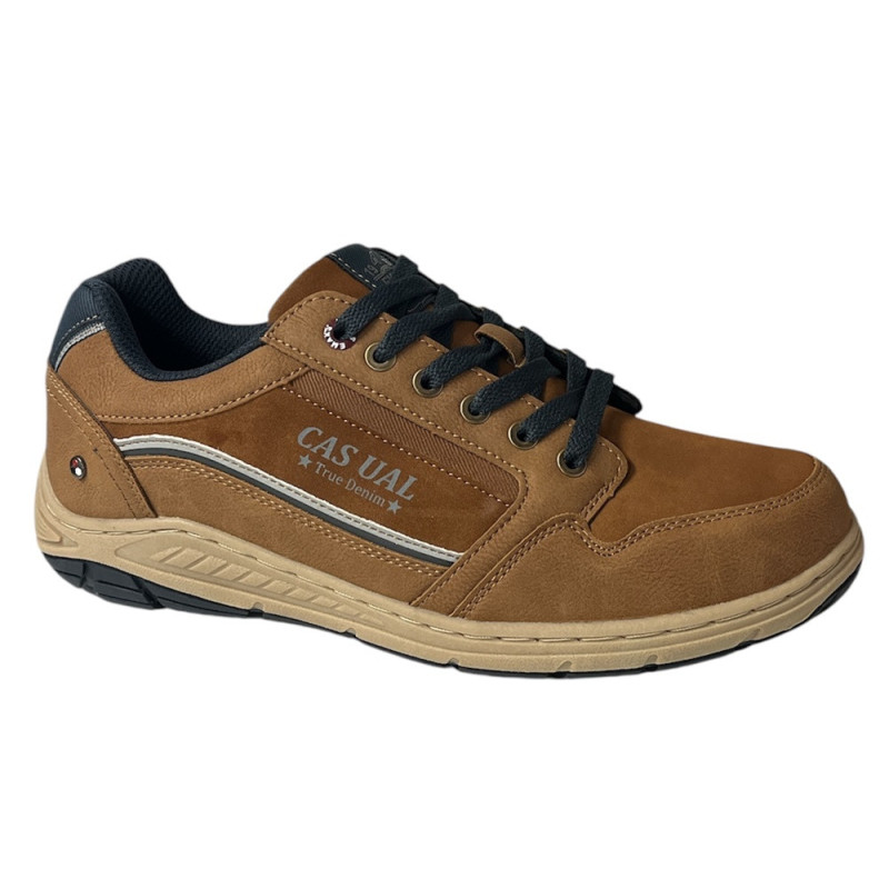 Półbuty Sneakersy Męskie EMAKS W5016-D Brąz
