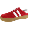 Sneakersy Damskie Filippo DP6764 Skóra Czerwony Zamsz