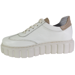 Sneakersy Damskie Simen 7630A Skóra Beż Lico